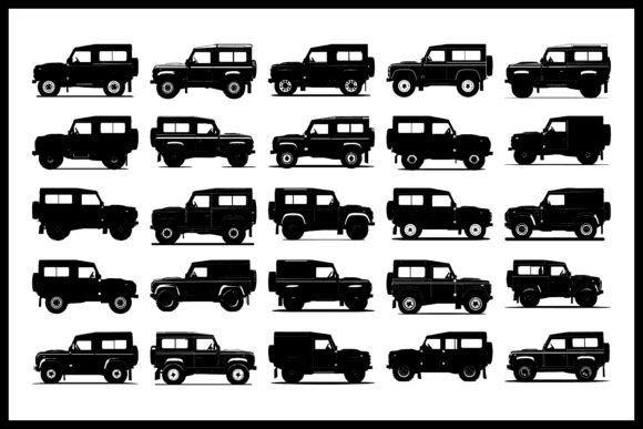 Classic Off-Road 4x4 Silhouette Set5 Review