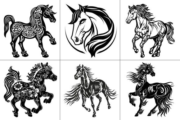Horse Chinese New Year Vector Graphic Review