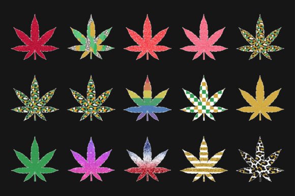 Review: Glitter Cannabis Weed Leaf Bundle for Embroidery