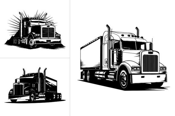 Semi Truck Silhouette Vector: A Designer's Review